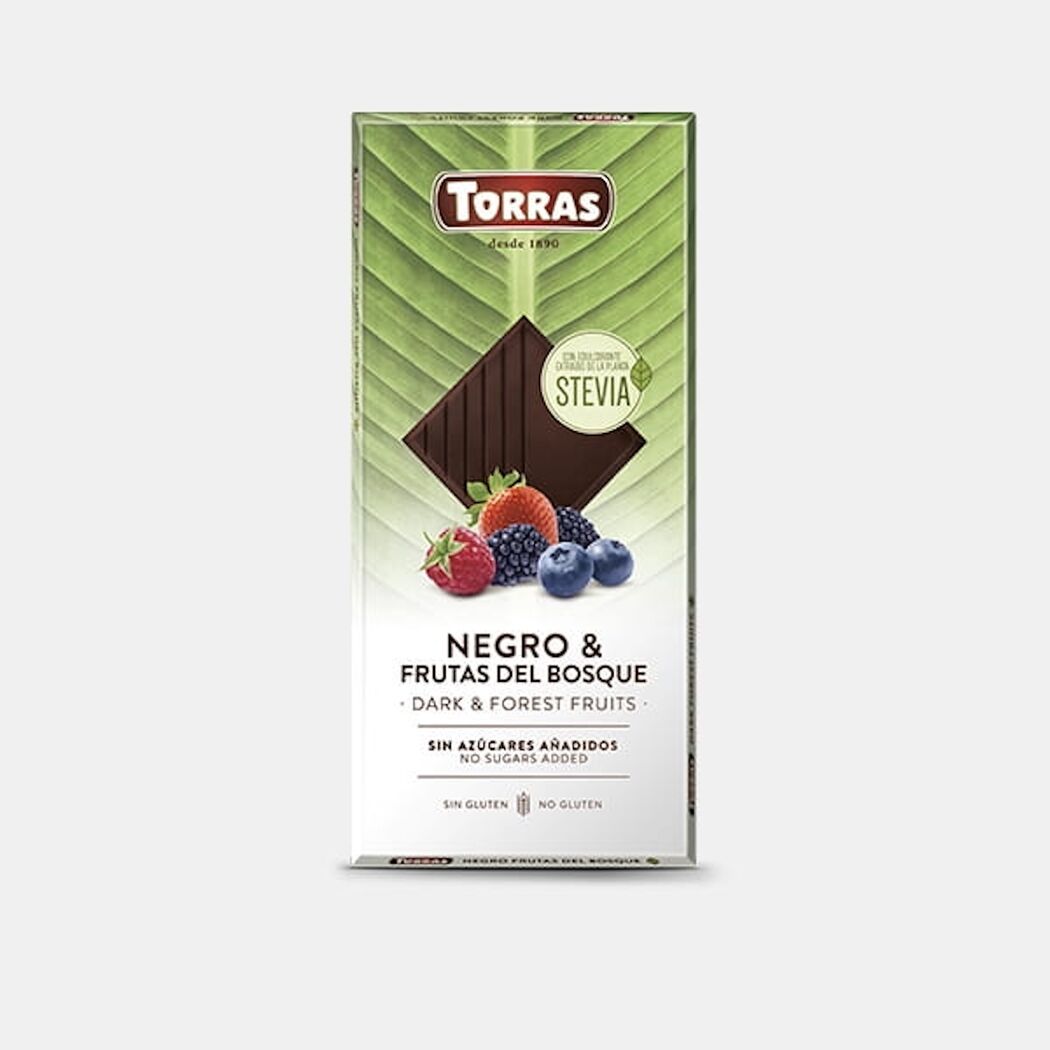 Dark & Forest Fruits Sin Azúcar Negro 125g