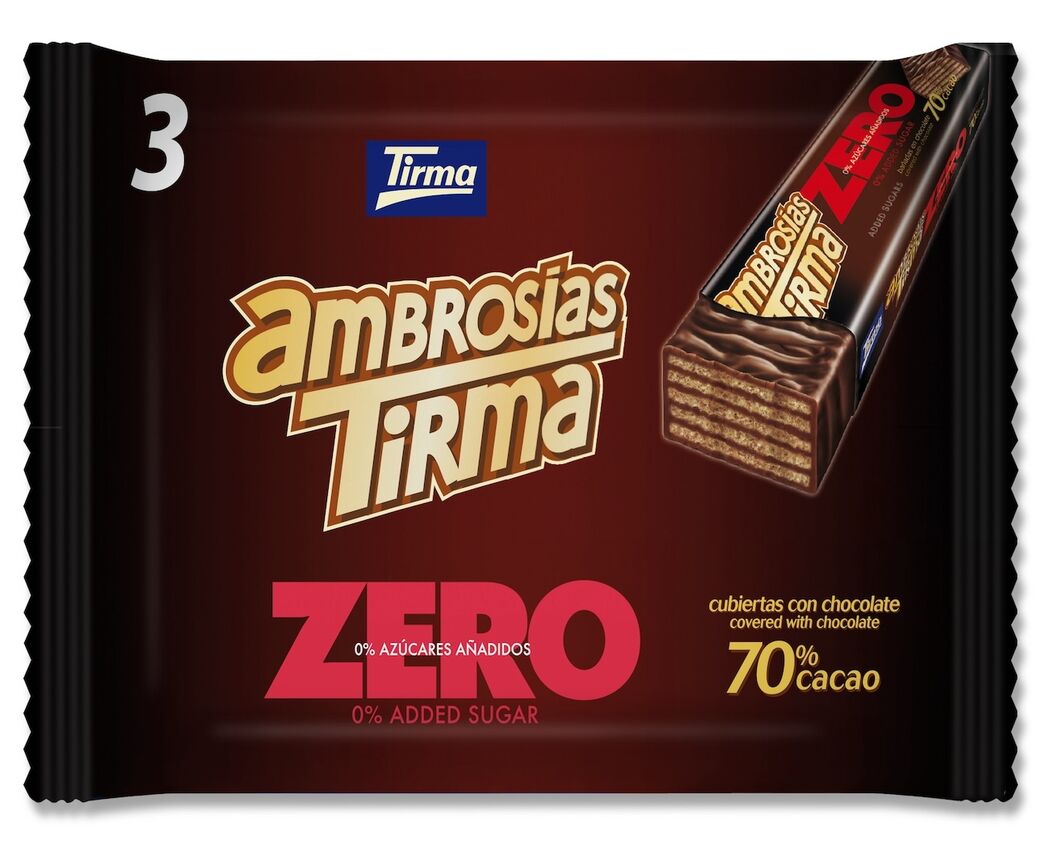 Ambrosia Zero 70% Cacao Sin Azúcar 3 Unidades