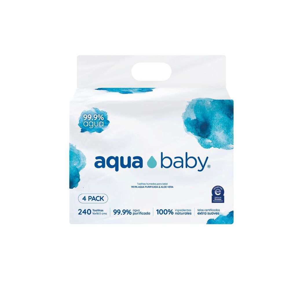 Toallitas Húmedas Aqua Baby 240 Unidades