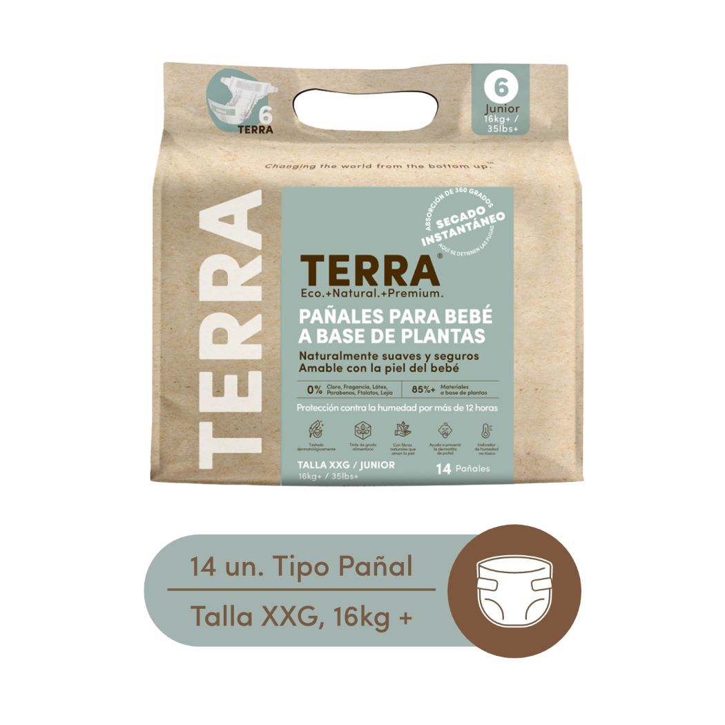 Pañales Bio XXG Terra 14 Unidades