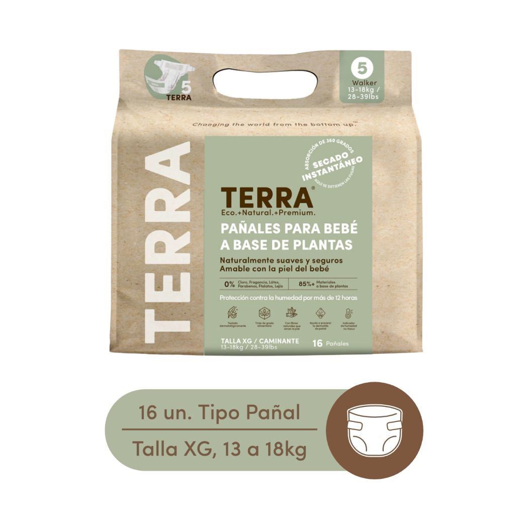 Pañales Bio XG Terra 16 Unidades