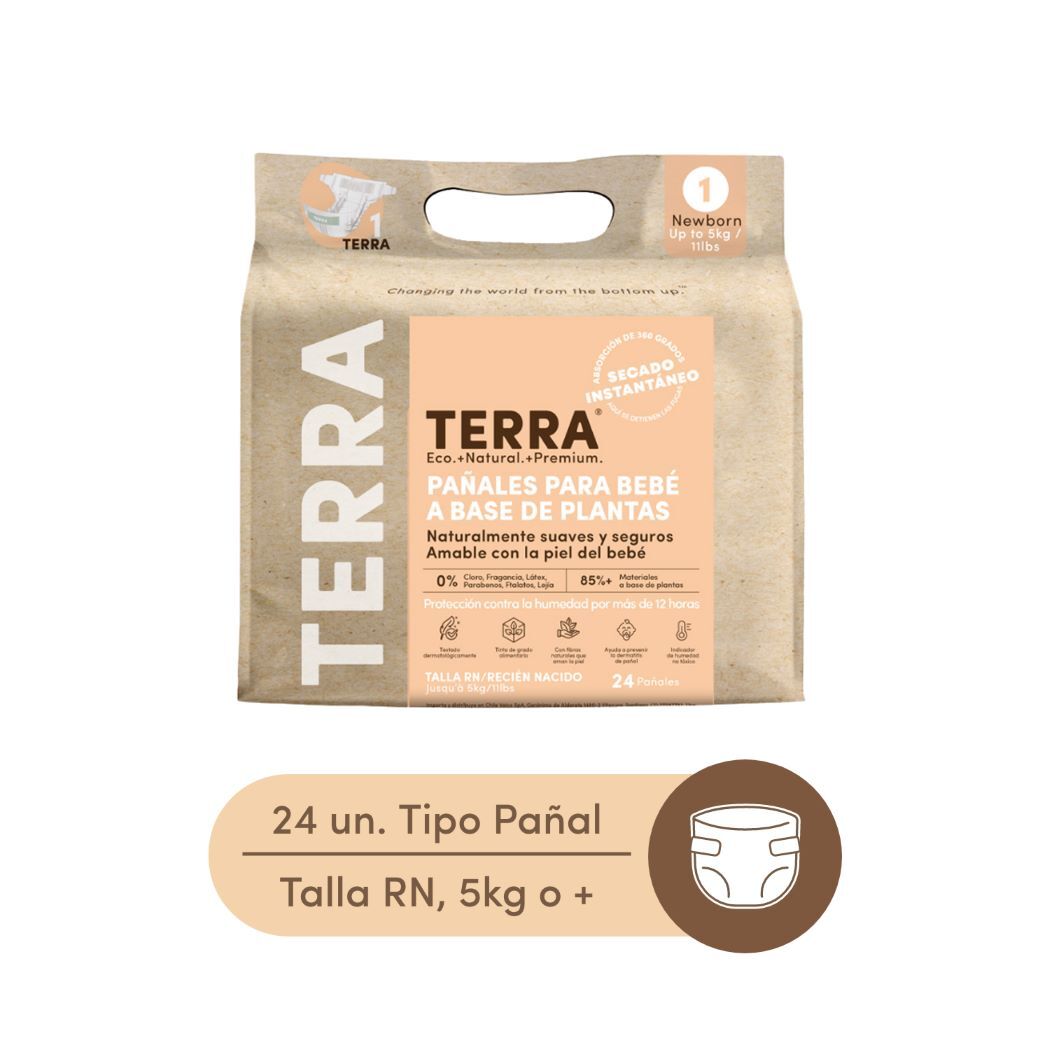 Pañales Bio RN Terra 24 Unidades