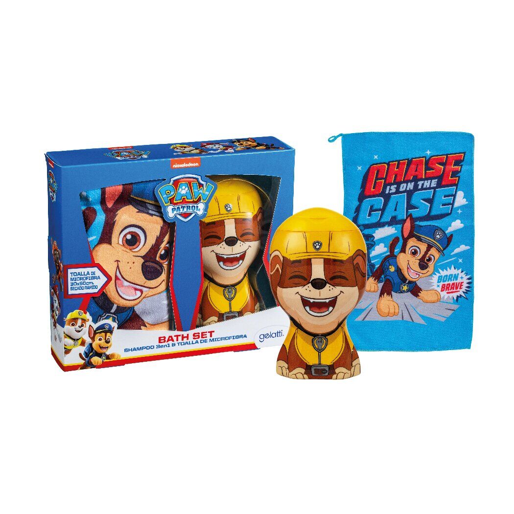 Set De Baño Shampoo + Toalla Paw Patrol