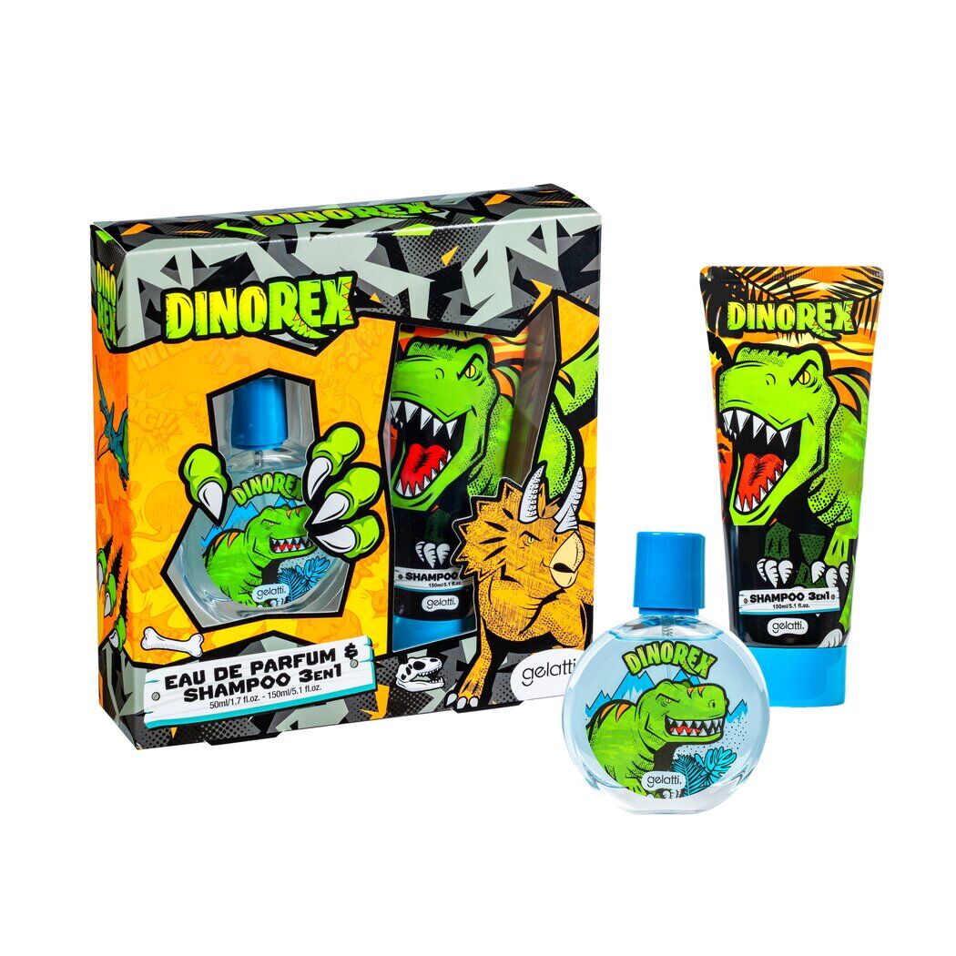 Set De Perfume + Shampoo 3 en 1 Dinorex