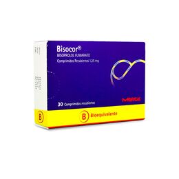 Bisocor (B) Bisoprolol 1.25mg 30 Comprimidos Recubiertos
