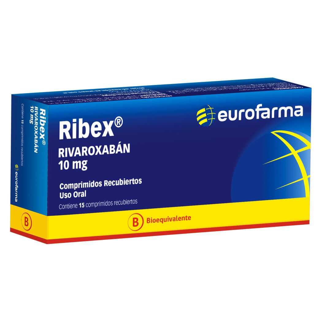 Ribex (B) Rivaroxaban 10mg 15 Comprimidos Recubiertos