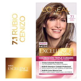 Tintura Excellence Creme 7.1 Rubio Cenizo