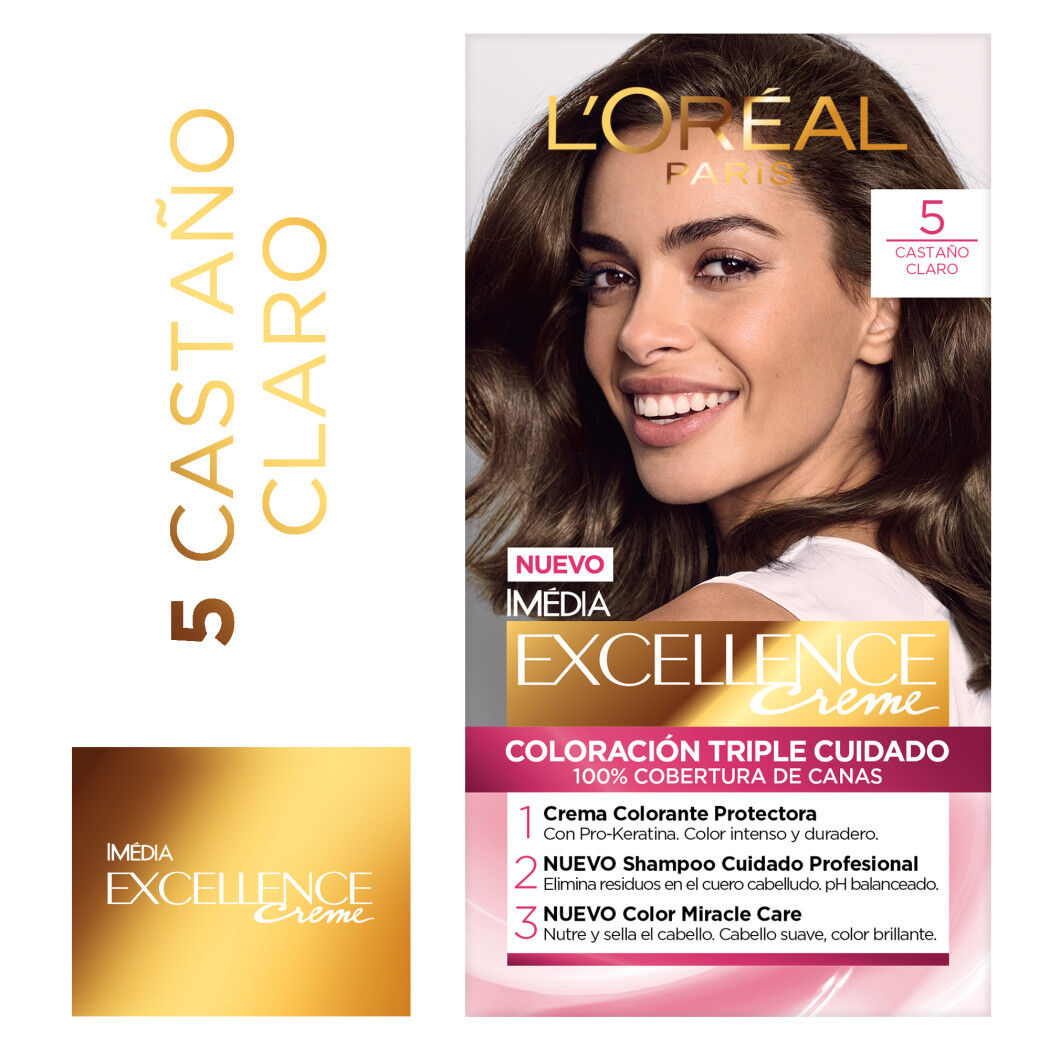 Tintura Excellence Creme 5 Castaño Claro
