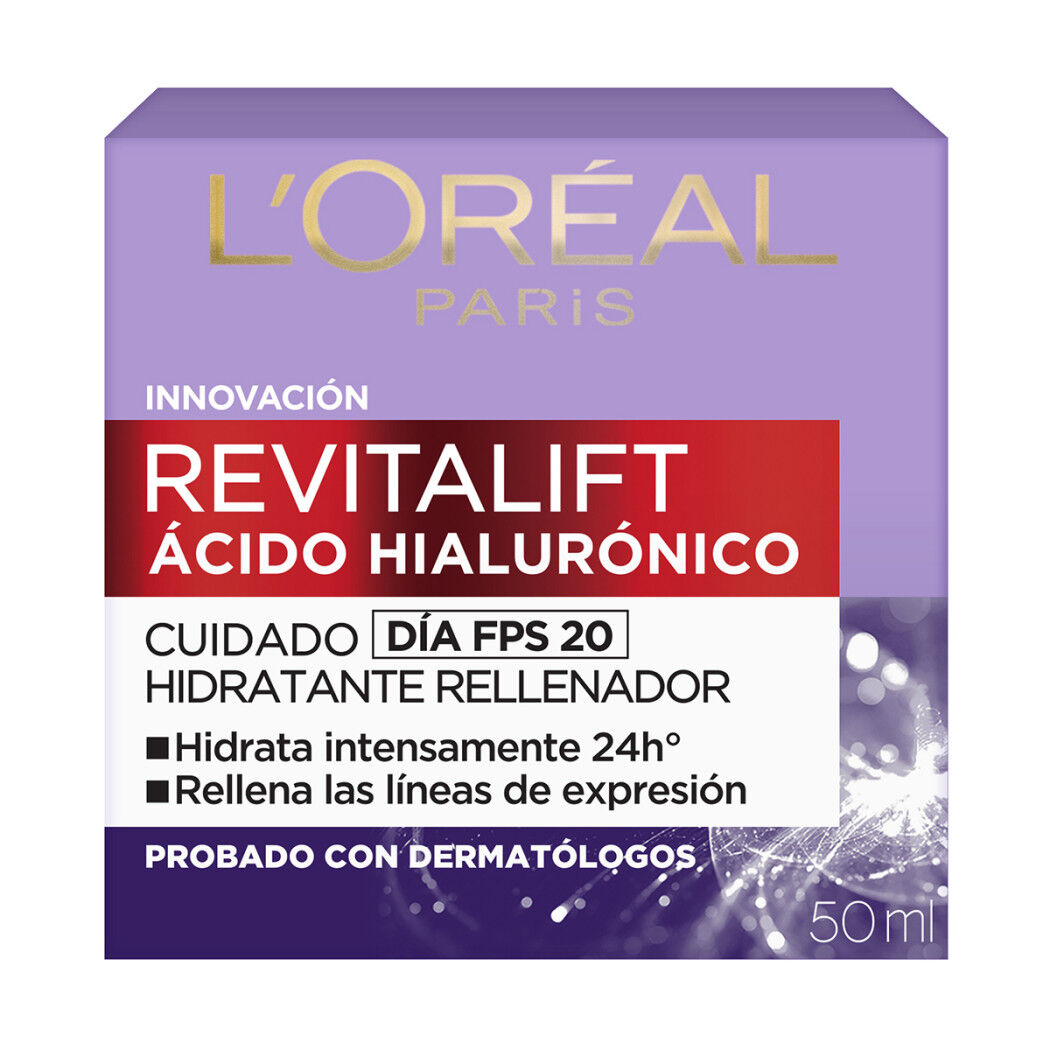 Crema de Día Anti-Arrugas Revitalift Ácido Hialurónico 50ml