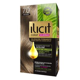 Tintura Ilicit Sin Amoníaco 7/0 Rubio Medio