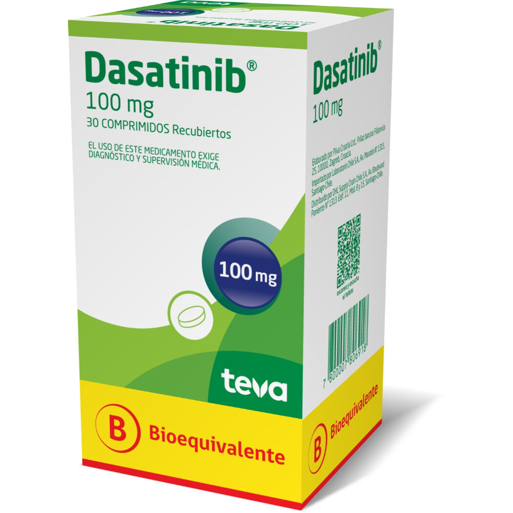 Dasatinib (B) 100mg 30 Comprimidos Recubiertos