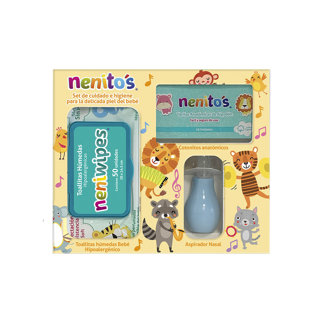 Pack Nenitos (Toallitas + Cotonitos + Aspirador Nasal)