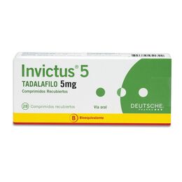 Invictus (B) Tadalafilo 5mg 28 Comprimidos Recubiertos