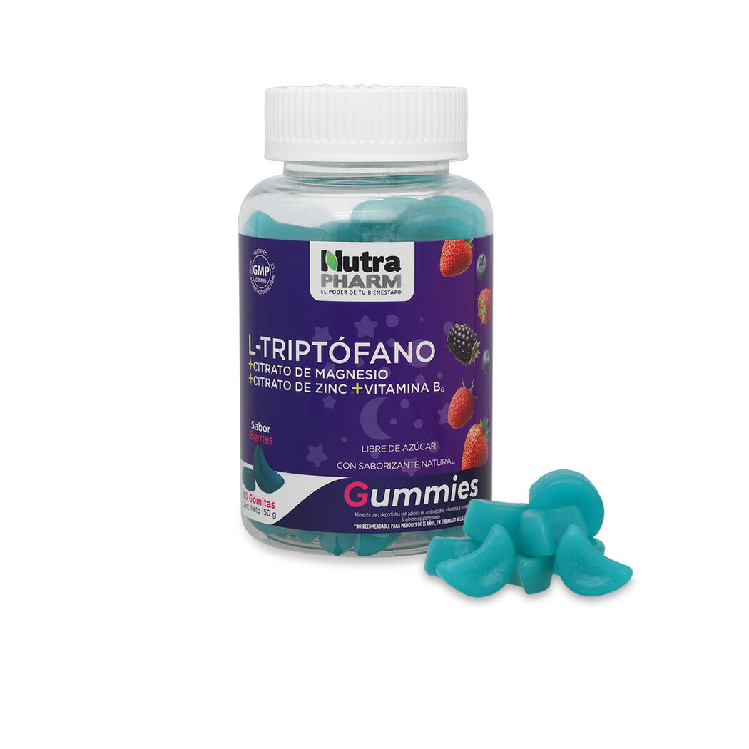L-Triptofano + Citrato de Magnesio 60 Gummies