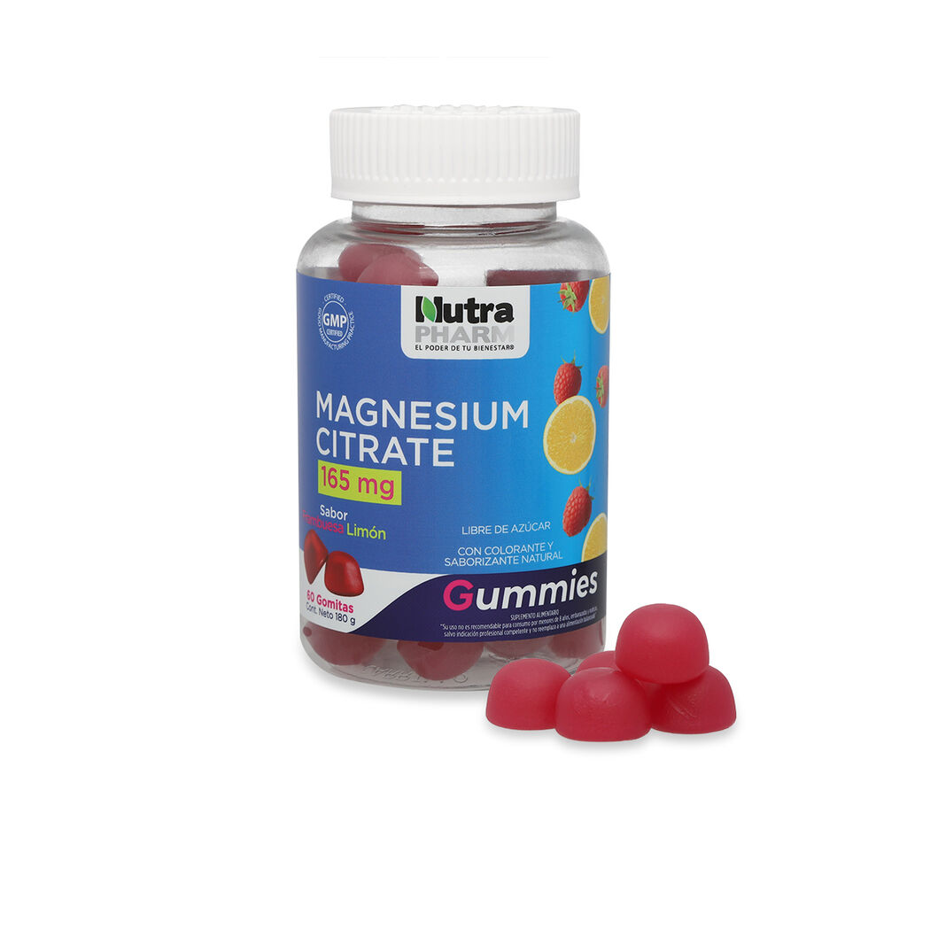 Magnesium Citrate Frambuesa 60 Gummies