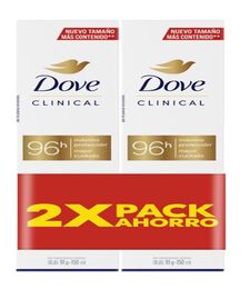 Dove Mujer Aerosol Clinical 96h 2 Unidades