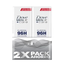 Dove Men Aerosol Clinical 96h Hombre 2 Unidades
