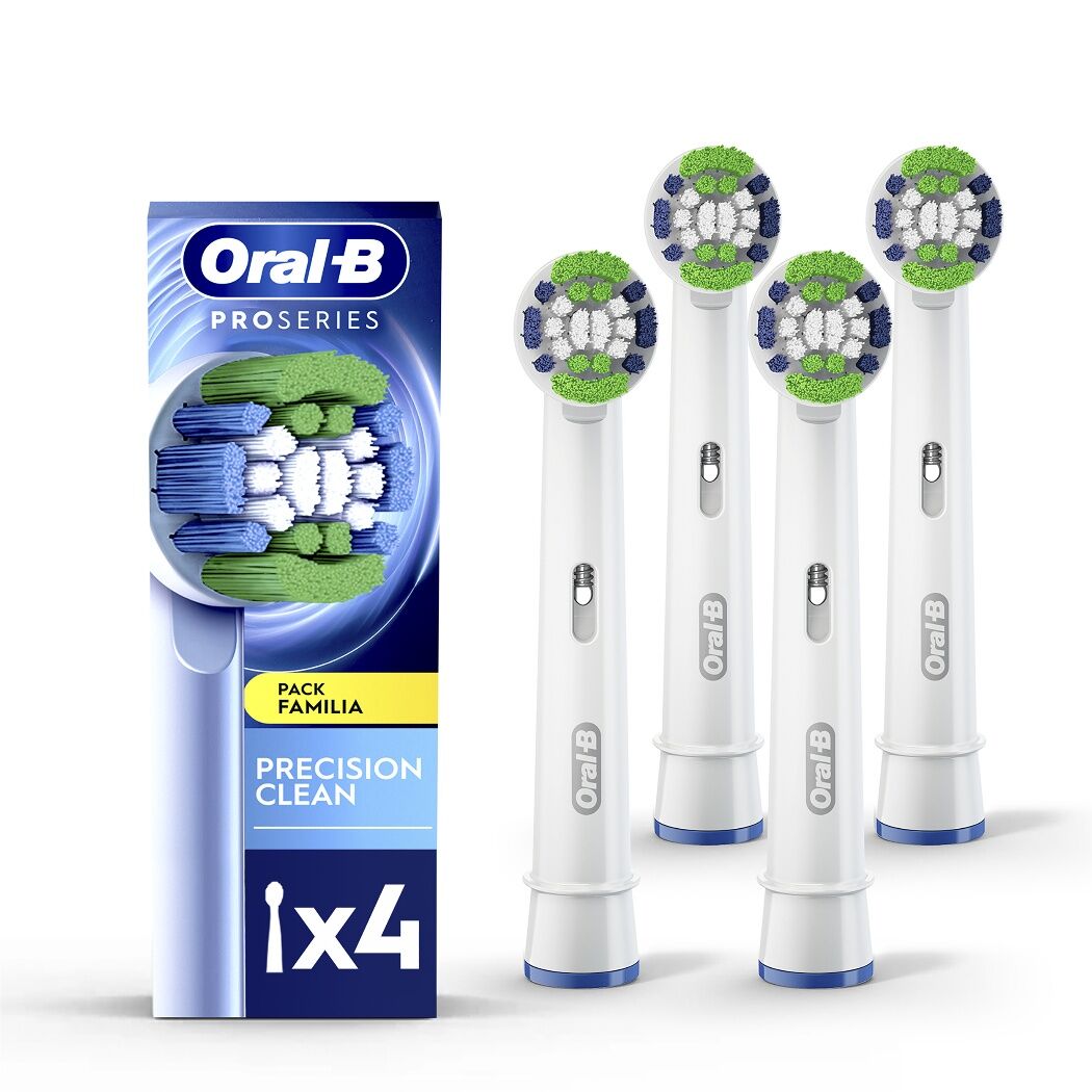 Cabezal de Repuesto Oral-B Precision Clean Cepillo Eléctrico 4 Unidades