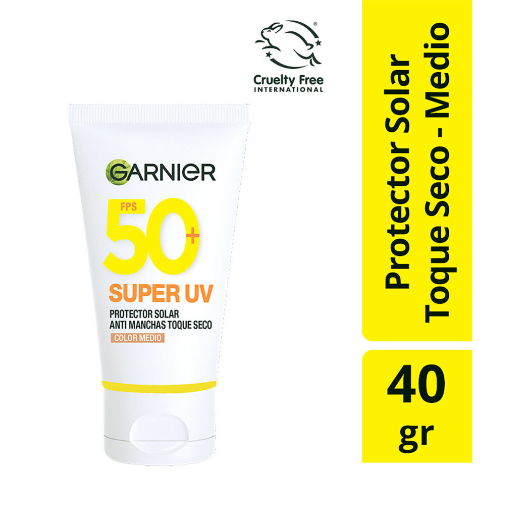 Protector Solar Garnier Express Aclara Anti Manchas Toque Seco 40g