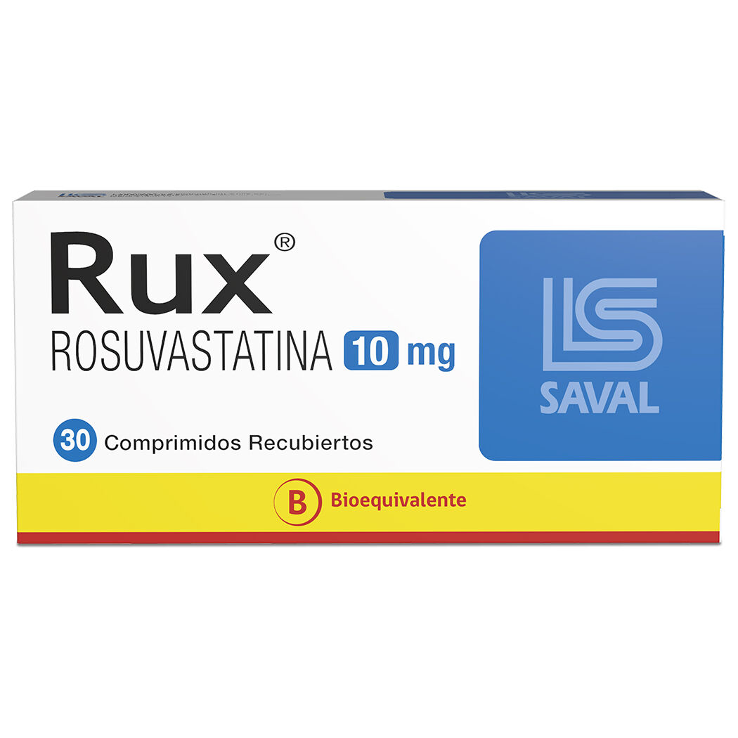 Rux (B) Rosuvastatina 10mg 30 Comprimidos Recubiertos