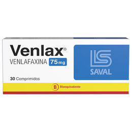 Venlax Venlafaxina 75mg 30 Comprimidos