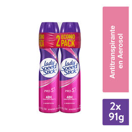 Desodorante En Spray Lady Speed Stick Pro 5 91g 2 Unidades