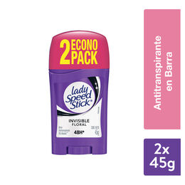 Desodorante En Barra Lady Speed Stick Floral 45g 2 Unidades