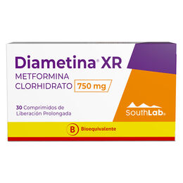 Diametina XR (B) Metformina 750mg 30 Comprimidos Prolongados