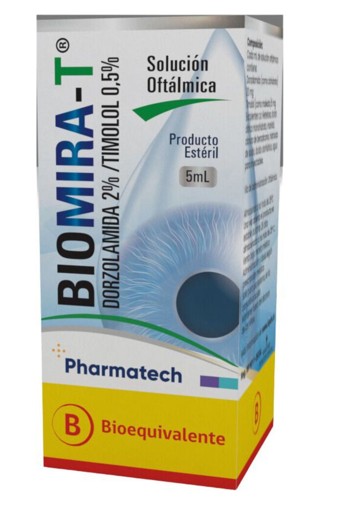 Biomira-T (B) Dorzolamida / Timolol Solución Oftálmica 5ml