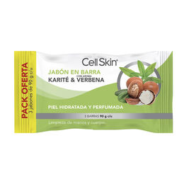 Cell Skin Jabón Barra Karité 3 Unidades