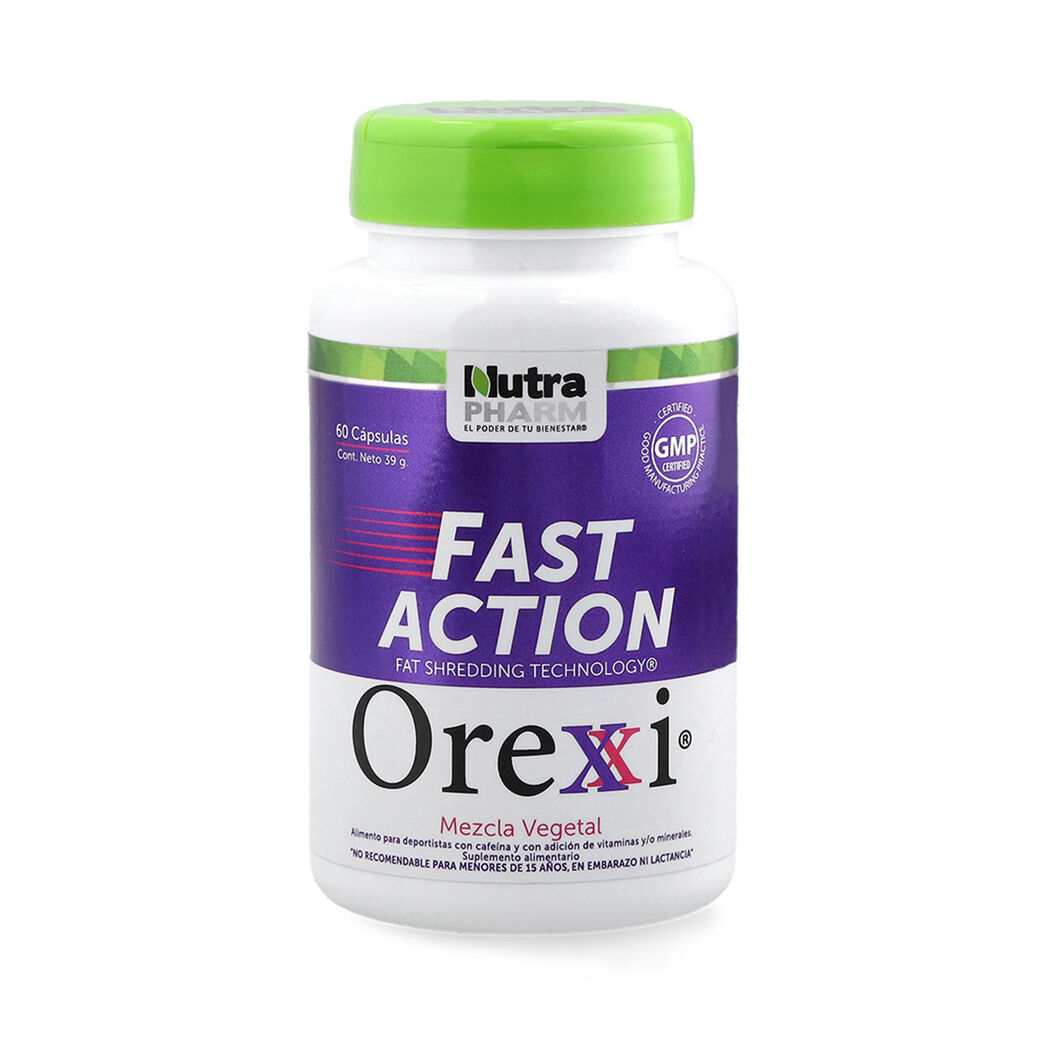 Orexxi Fast Action Fórmula Natural Con Polifenoles 60 Cápsulas
