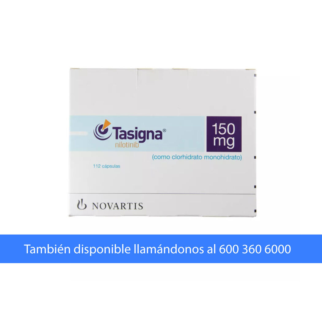 Tasigna Nilotinib 150mg 112 Cápsulas
