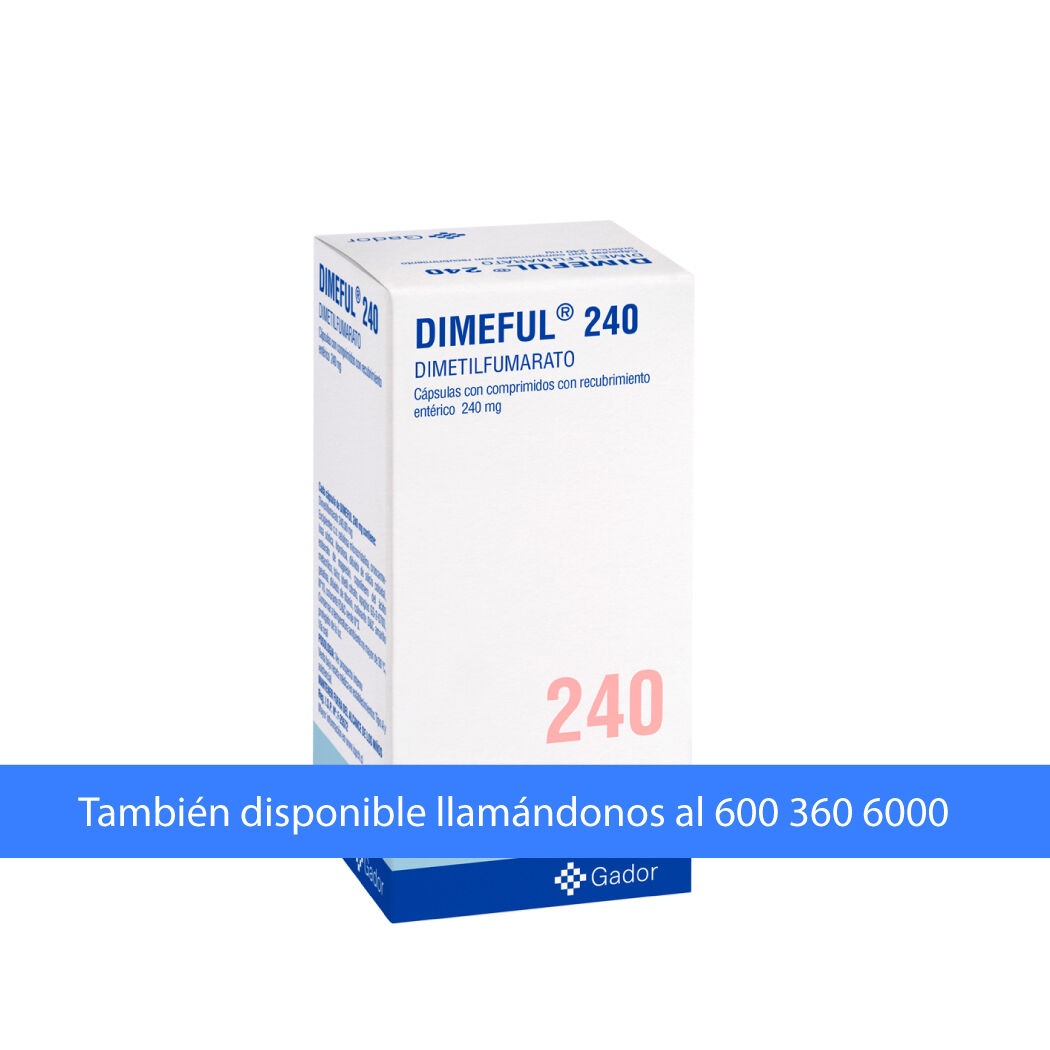 Dimeful Dimetilfumarato 240mg 60 Cápsulas