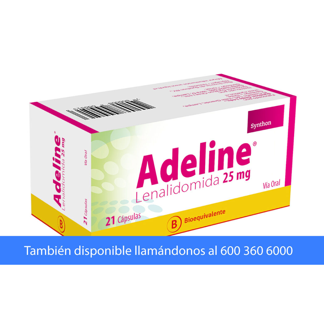Adeline (B) Lenalidomida 25mg 21 Cápsulas
