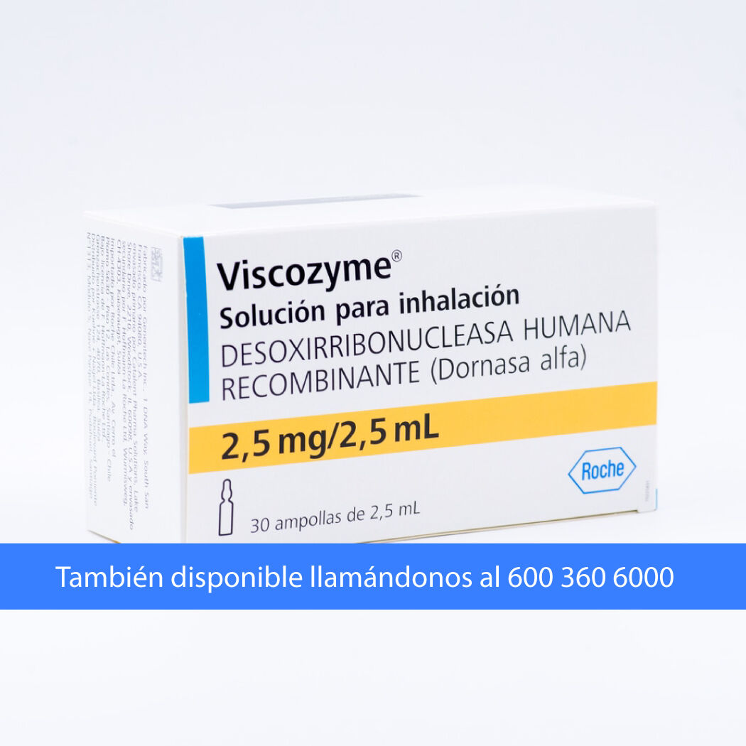 Viscozyme Desoxirribonucleasa 2.5mg 30 Ampollas