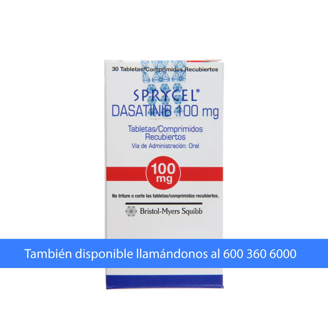 Sprycel Dasatinib 100mg 30 Comprimidos Recubiertos