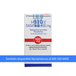 Sprycel Dasatinib 100mg 30 Comprimidos Recubiertos