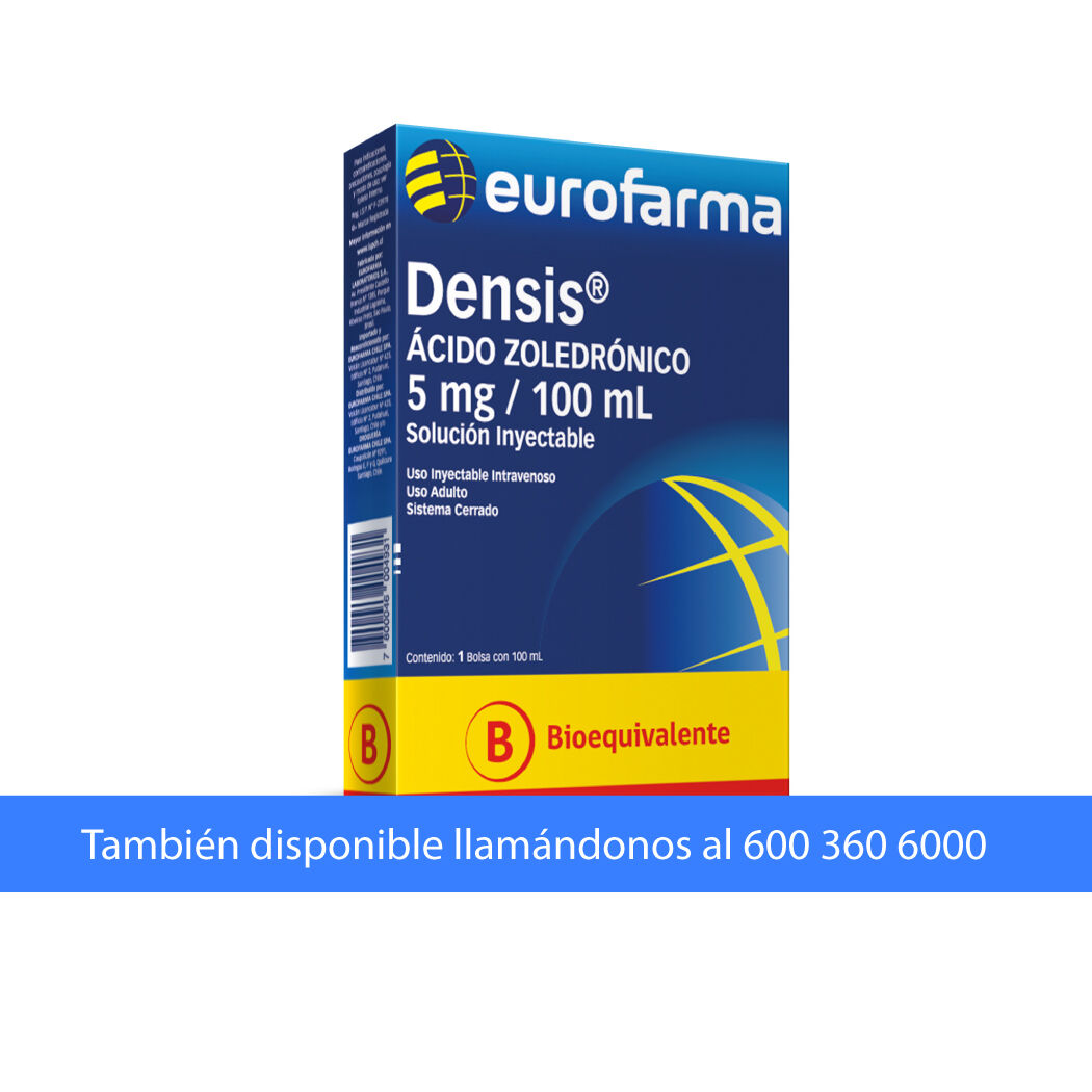 Densis (B) Ácido Zoledrónico 5mg/100ml Inyectable 1 Frasco-Ampolla