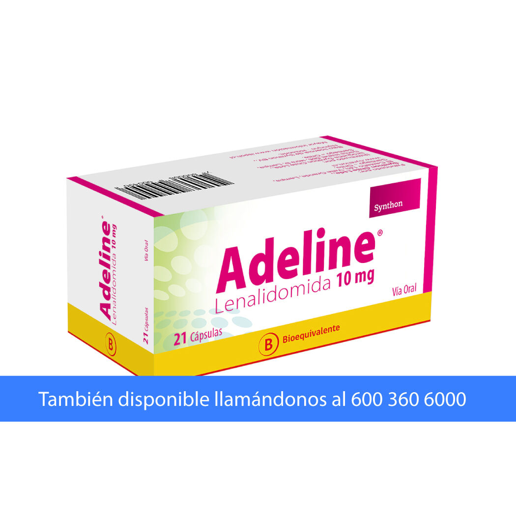 Adeline (B) Lenalidomida 10mg 21 Cápsulas