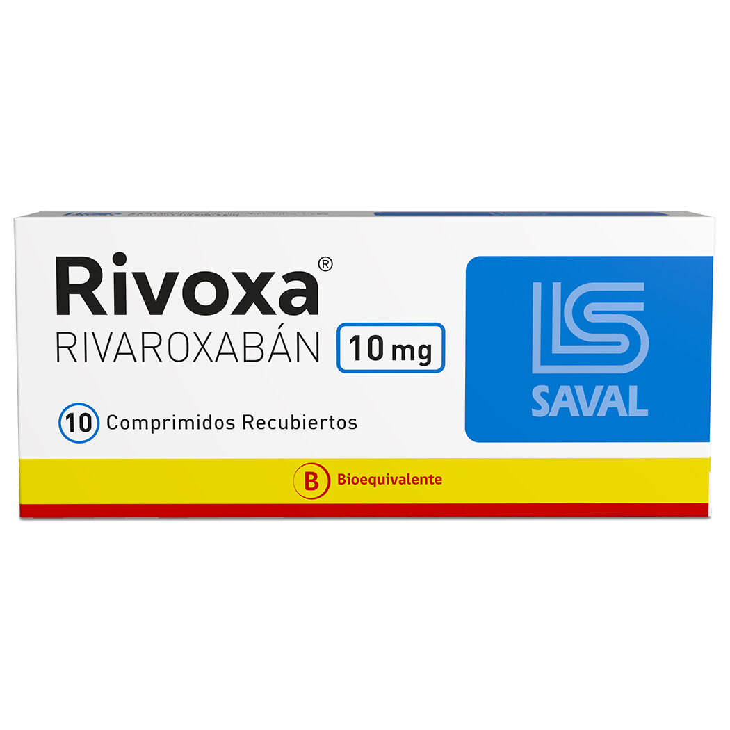 Rivoxa (B) Rivaroxabán 10mg 10 Comprimidos Recubiertos