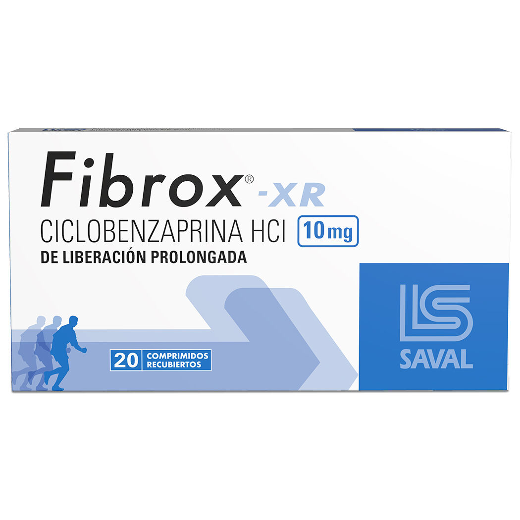 Fibrox XR Ciclobenzaprina 10mg 20 Comprimidos Recubiertos