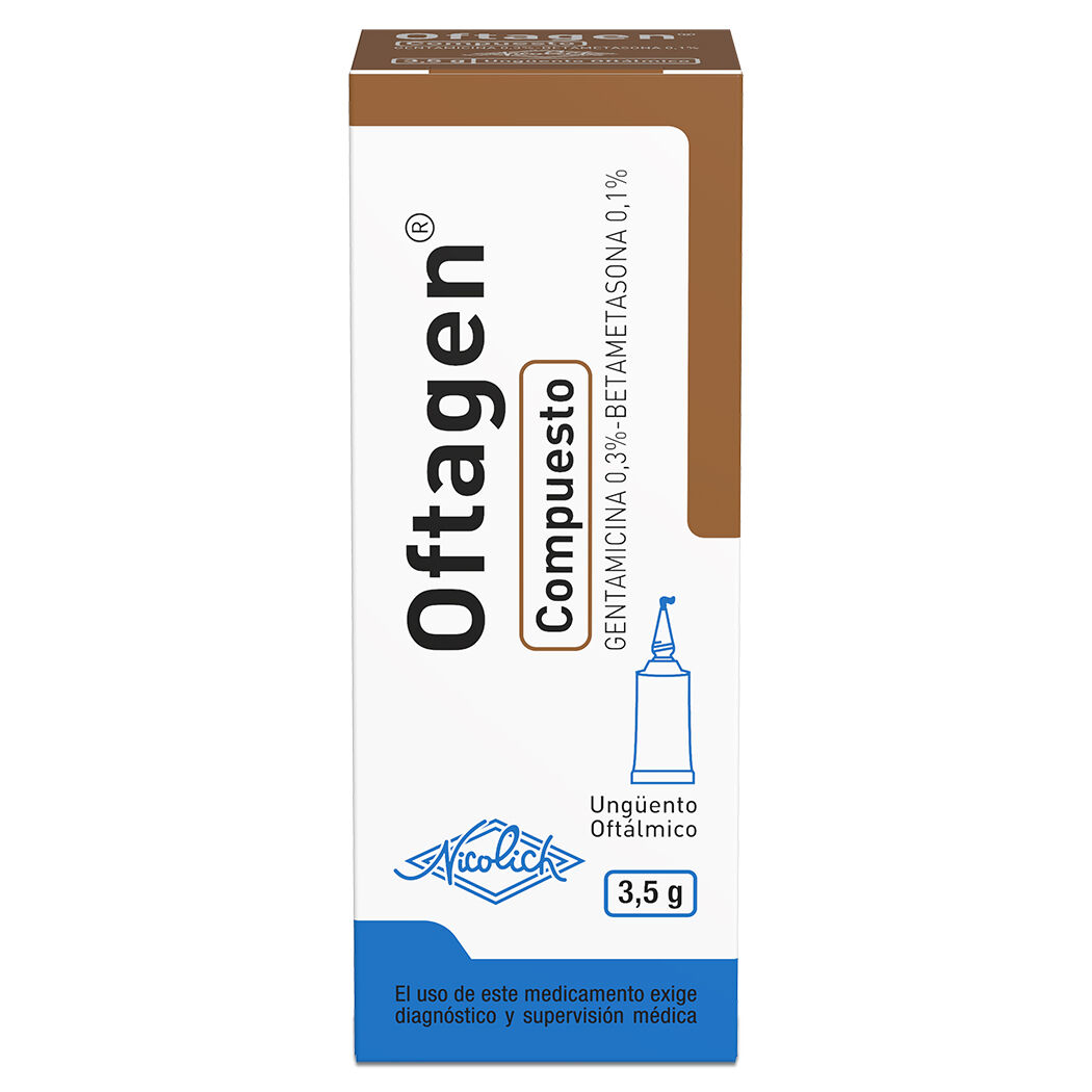 Oftagen Compuesto Gentamicina / Betametasona Ungüento Oftálmico 3.5g