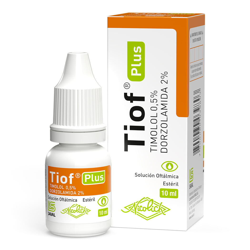 Tiof Plus Timolol / Dorzolamida Solución Oftálmica 10ml