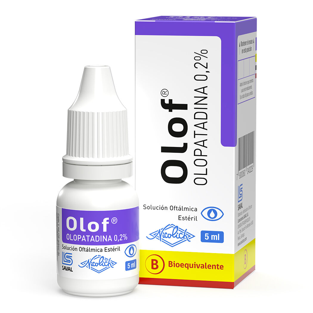 Olof Olopatadina 0.2% Solución Oftálmica 5ml
