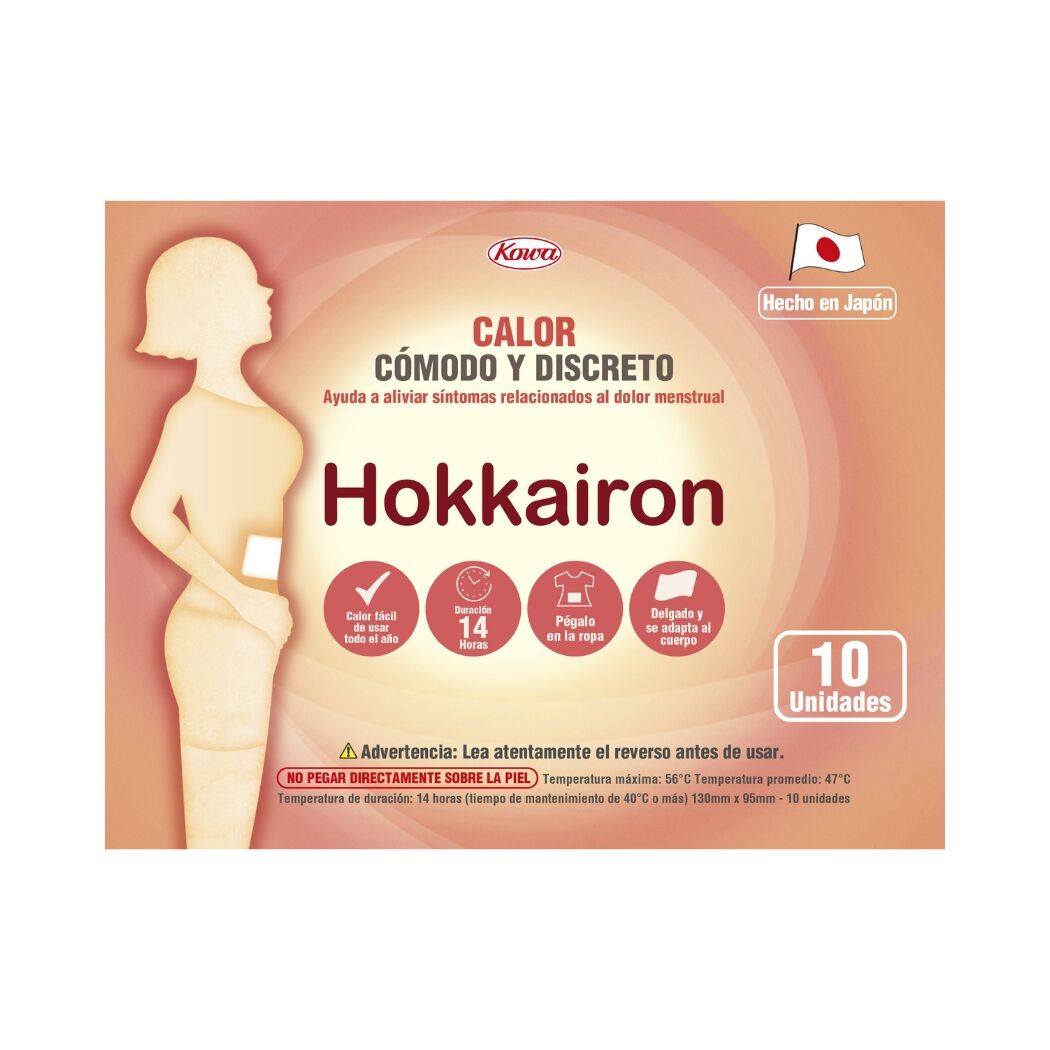 Hokkairon Parche Térmico Menstrual Pack 10 Unidades