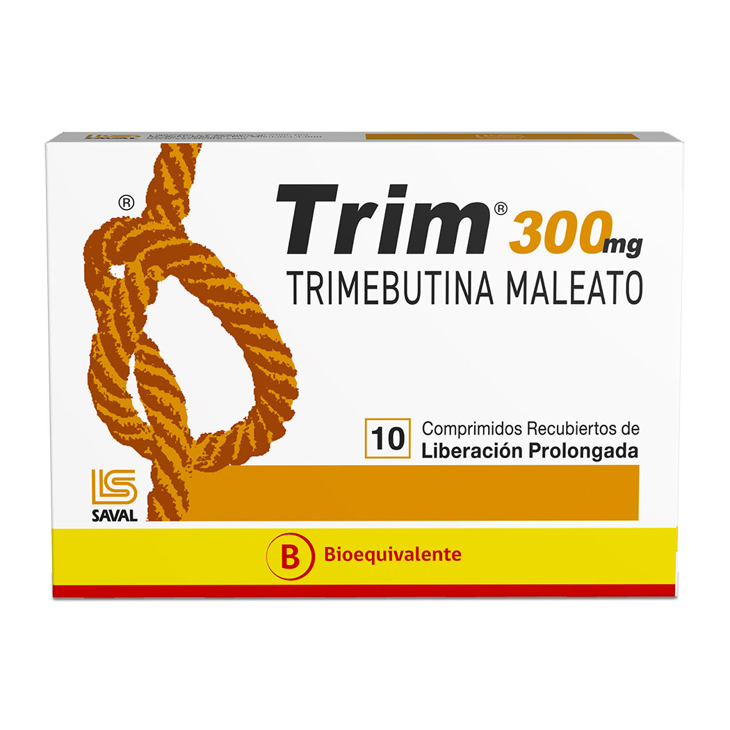 Trim Trimebutina 300mg 10 Comprimidos Prolongados