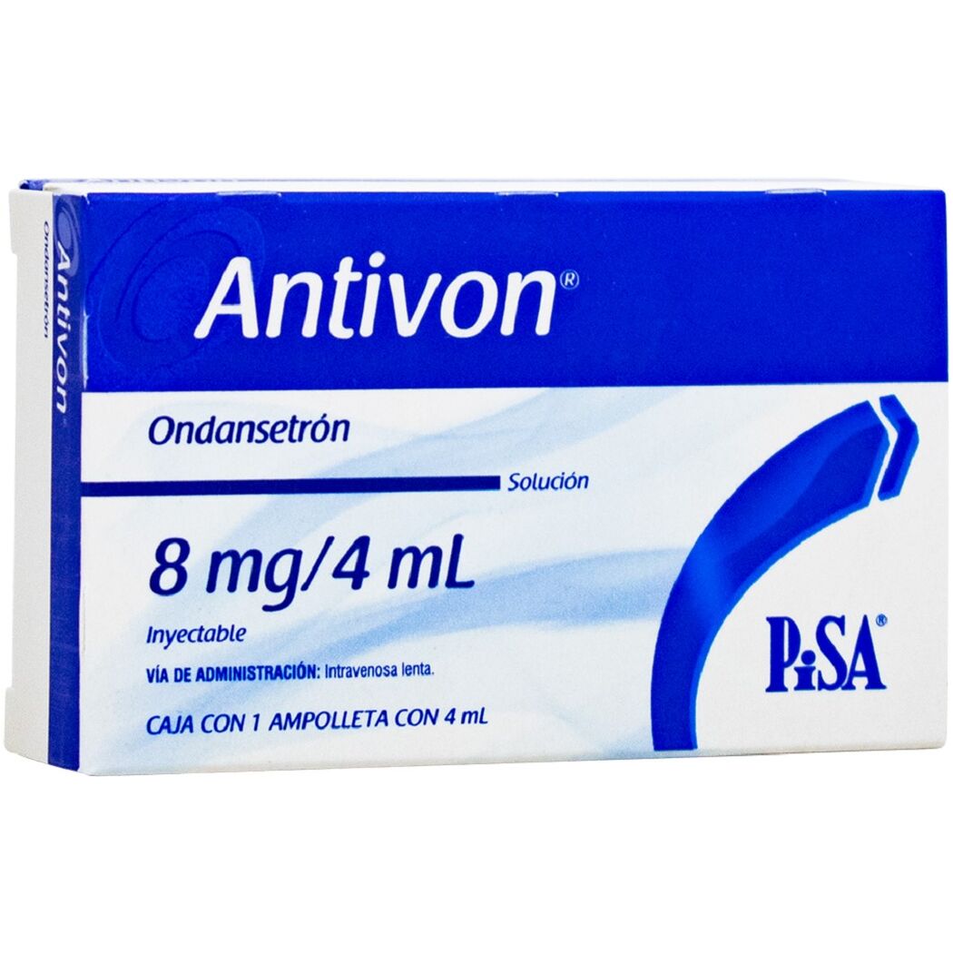 Antivon Ondansetrón 8mg/4ml Inyectable 3 Ampollas