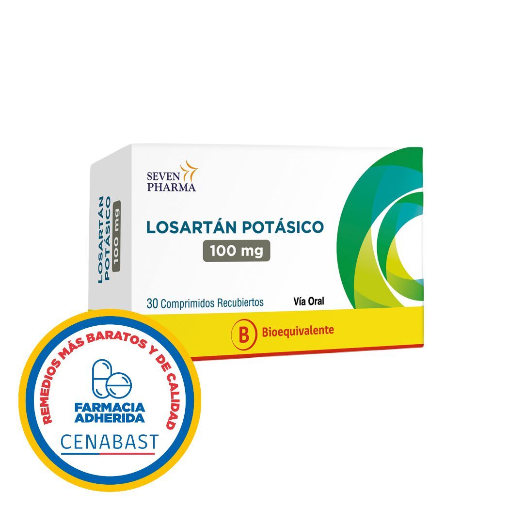 Losartán (B) 100mg 30 Comprimidos Recubiertos - Cenabast
