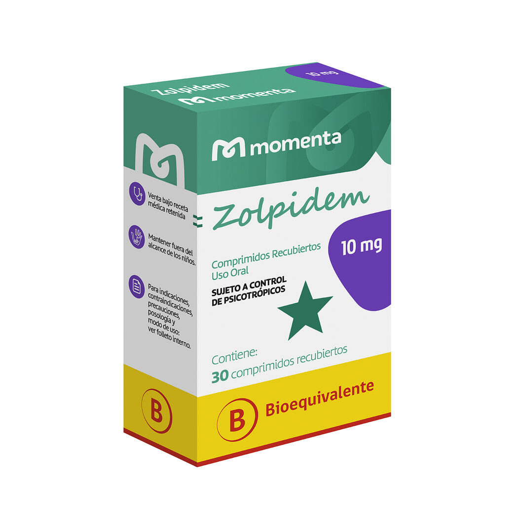 Zolpidem (B) 10mg 30 Comprimidos Recubiertos