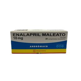 Enalapril Maleato (B) 10mg 20 Comprimidos Recubiertos